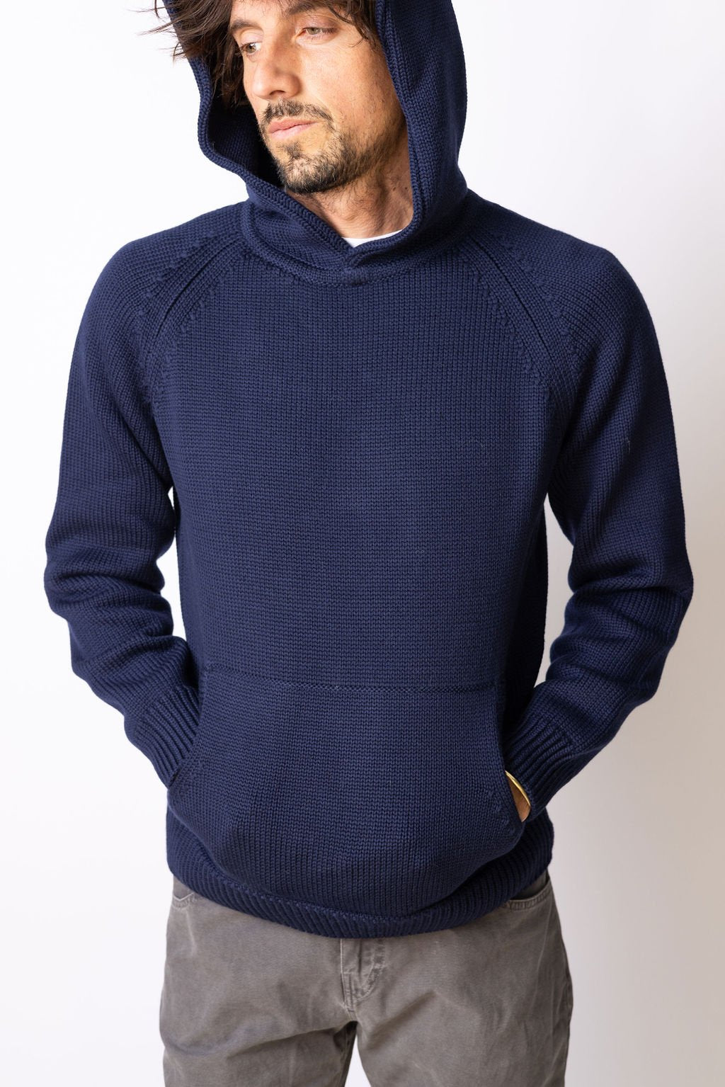 CHRISTOPHER SWEATER HOODIE Navy