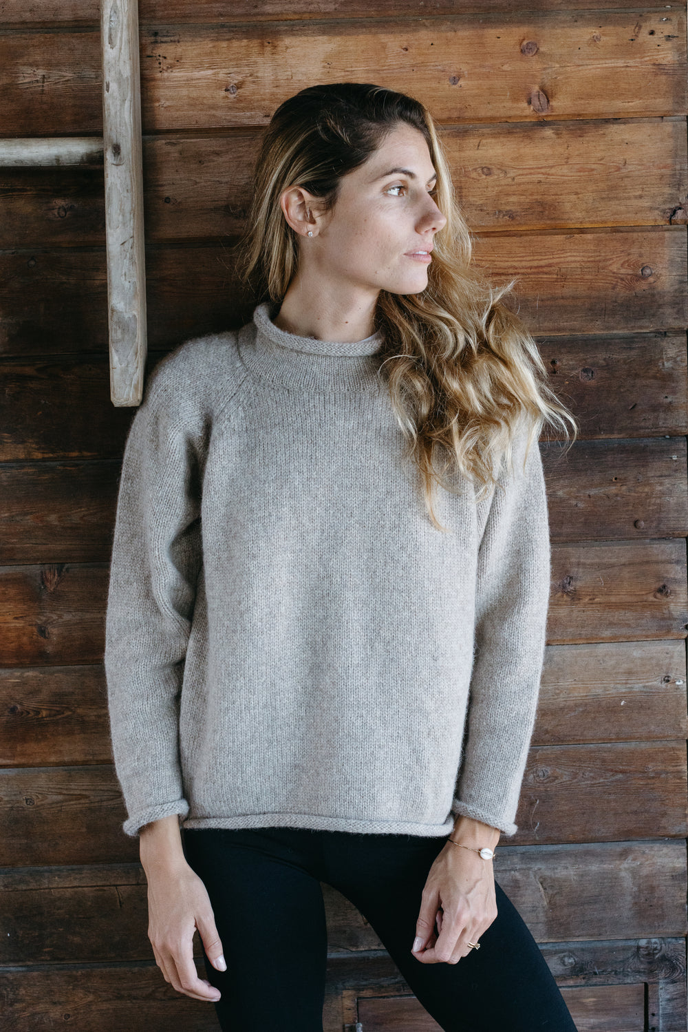 Kari Roll Neck Sweater | Oatmeal