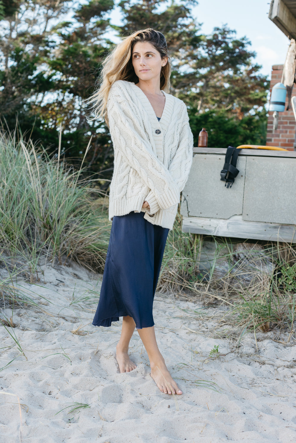 Liz Cable Knit Cardigan
