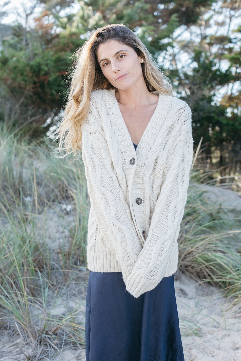 
                  
                    Liz Cable Knit Cardigan
                  
                