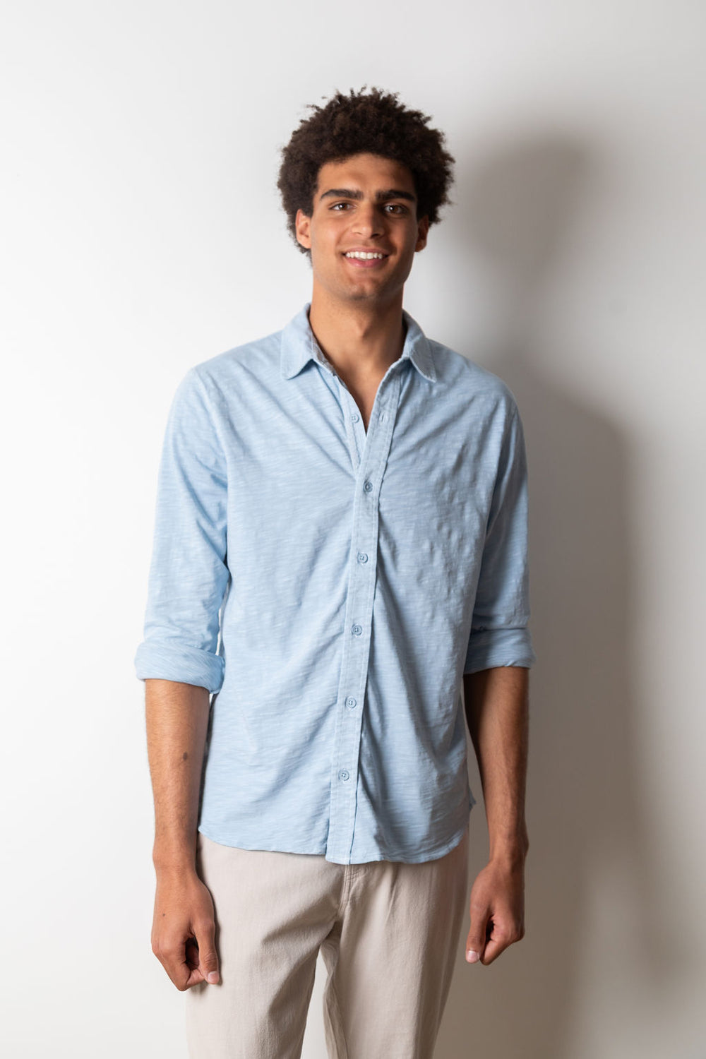 MIKE BUTTON UP without pockets | Sky