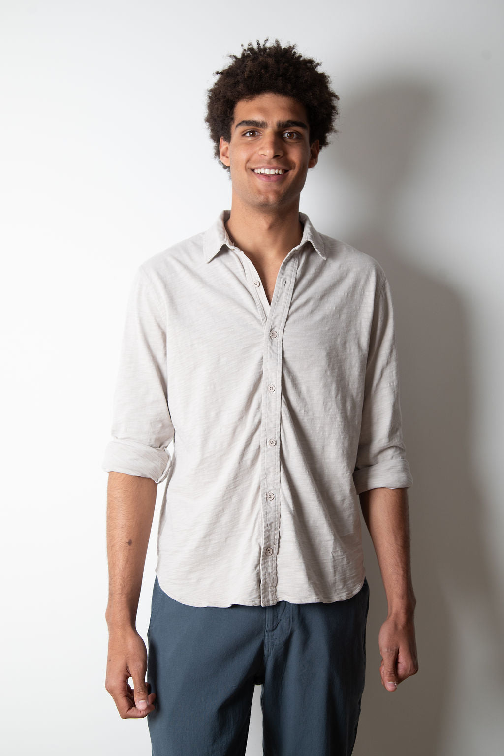
                  
                    MIKE BUTTON UP without pockets | Sand
                  
                
