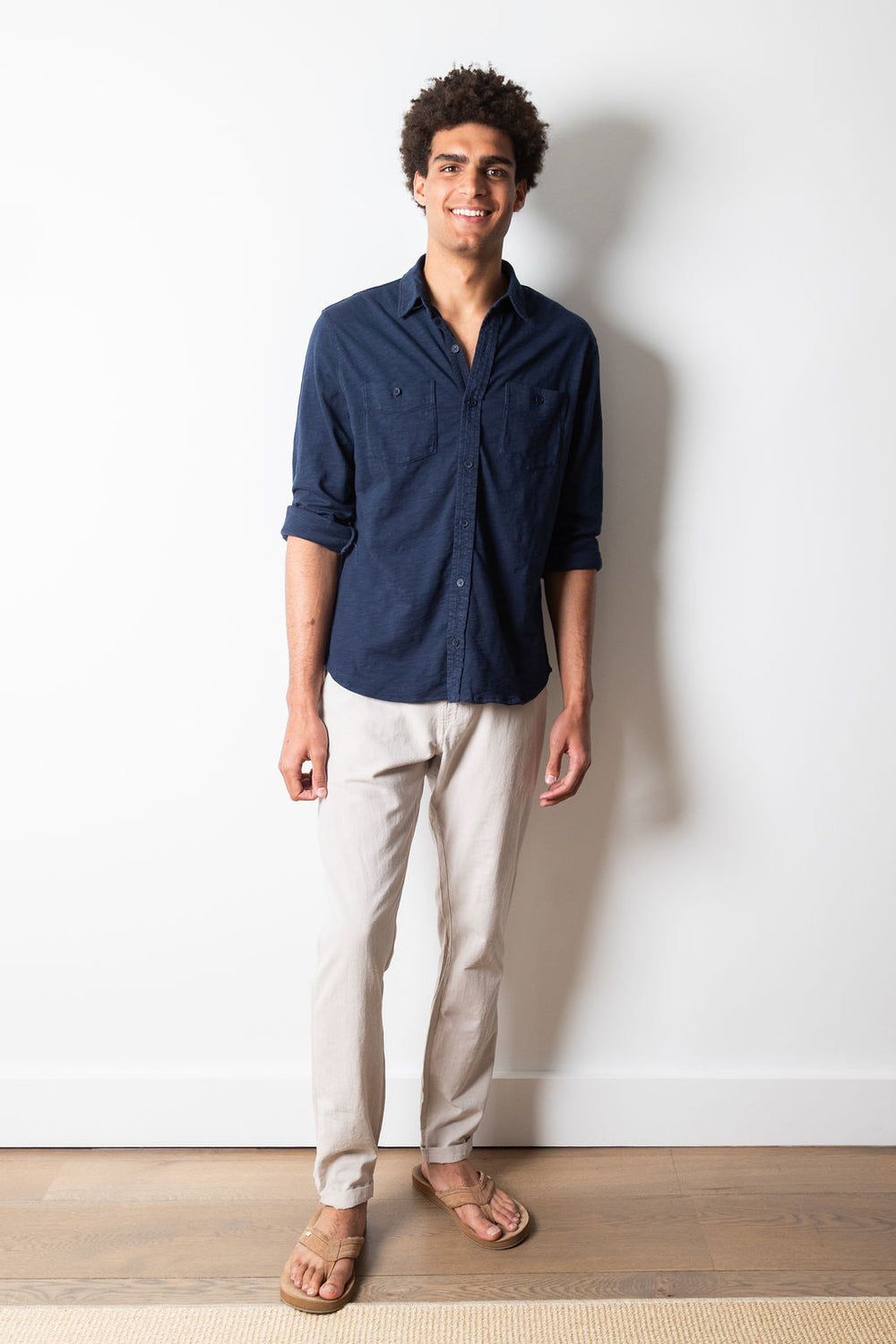 MIKE BUTTON UP | Dark Indigo