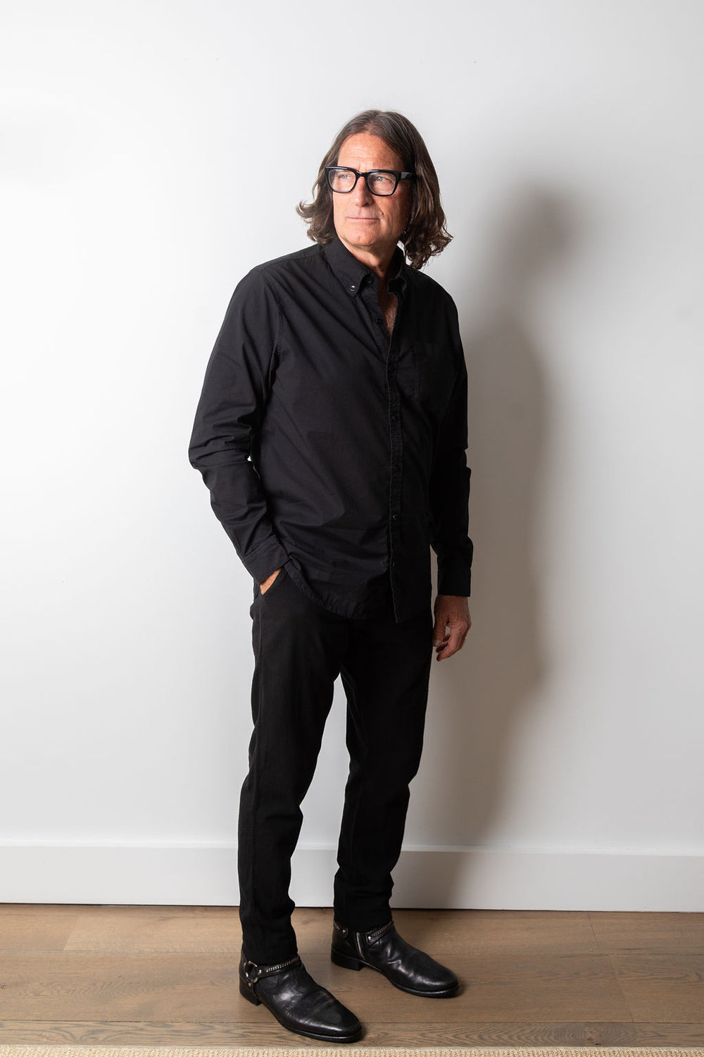 Silas Button Down Shirt | Black