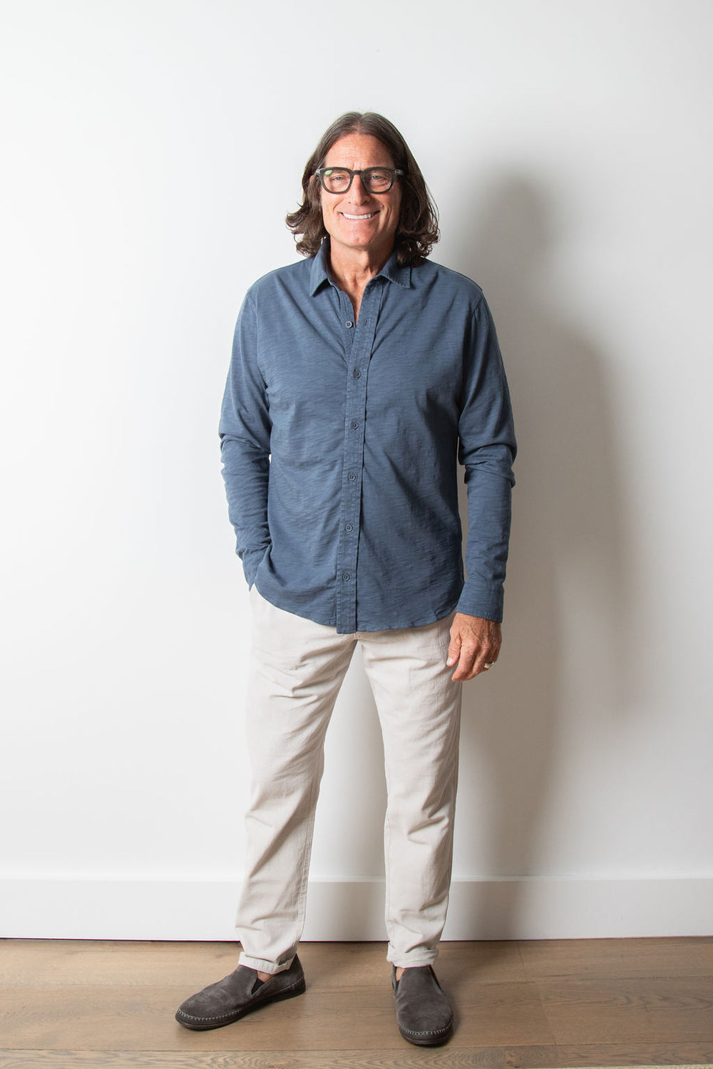 MIKE BUTTON UP without pockets | Ocean