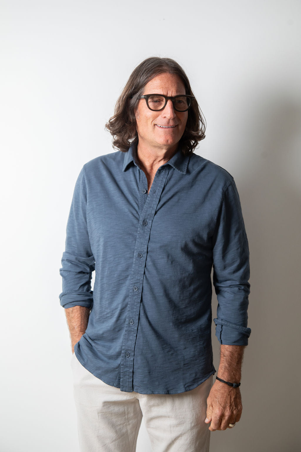 
                  
                    MIKE BUTTON UP without pockets | Ocean
                  
                