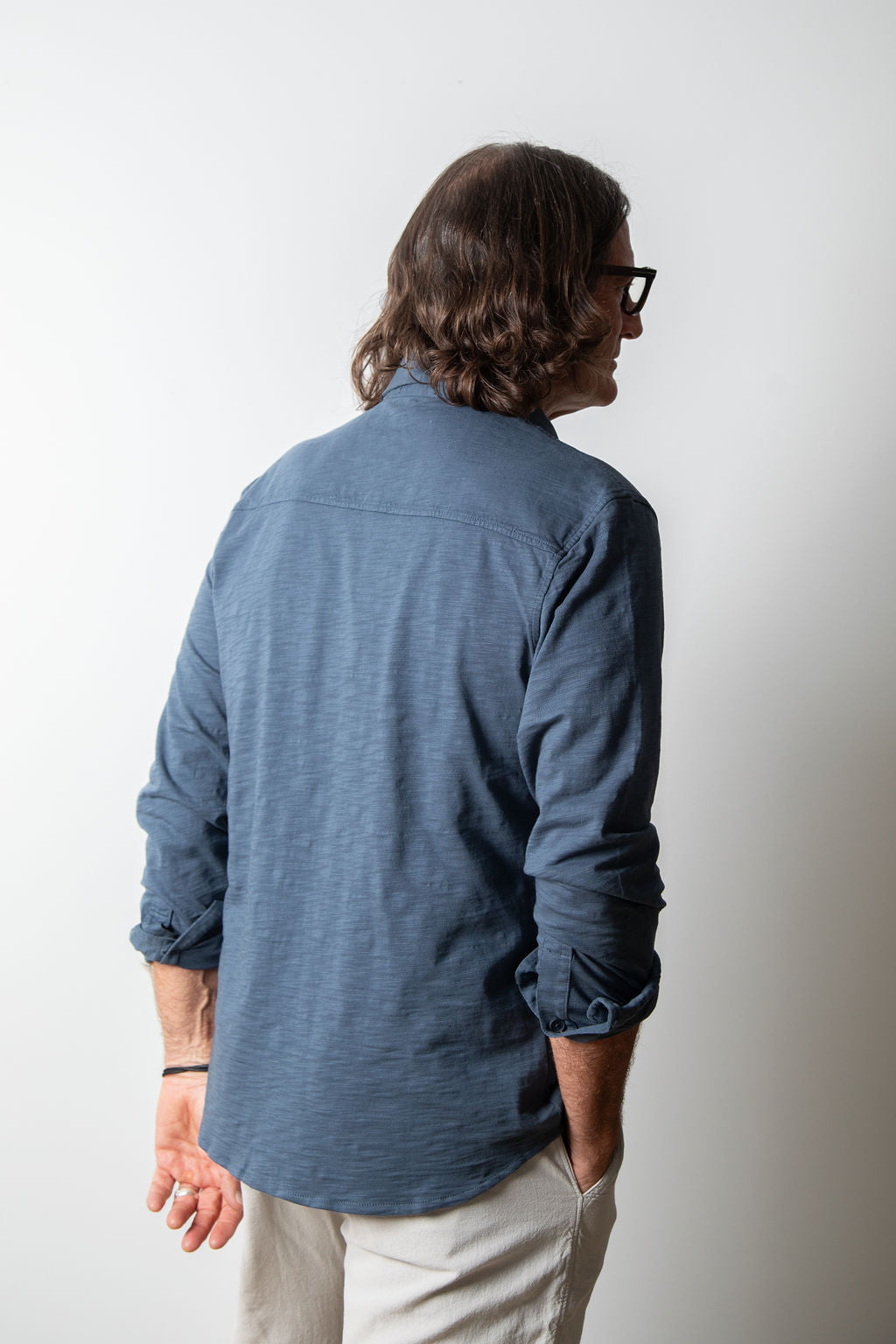 
                  
                    MIKE BUTTON UP without pockets | Ocean
                  
                
