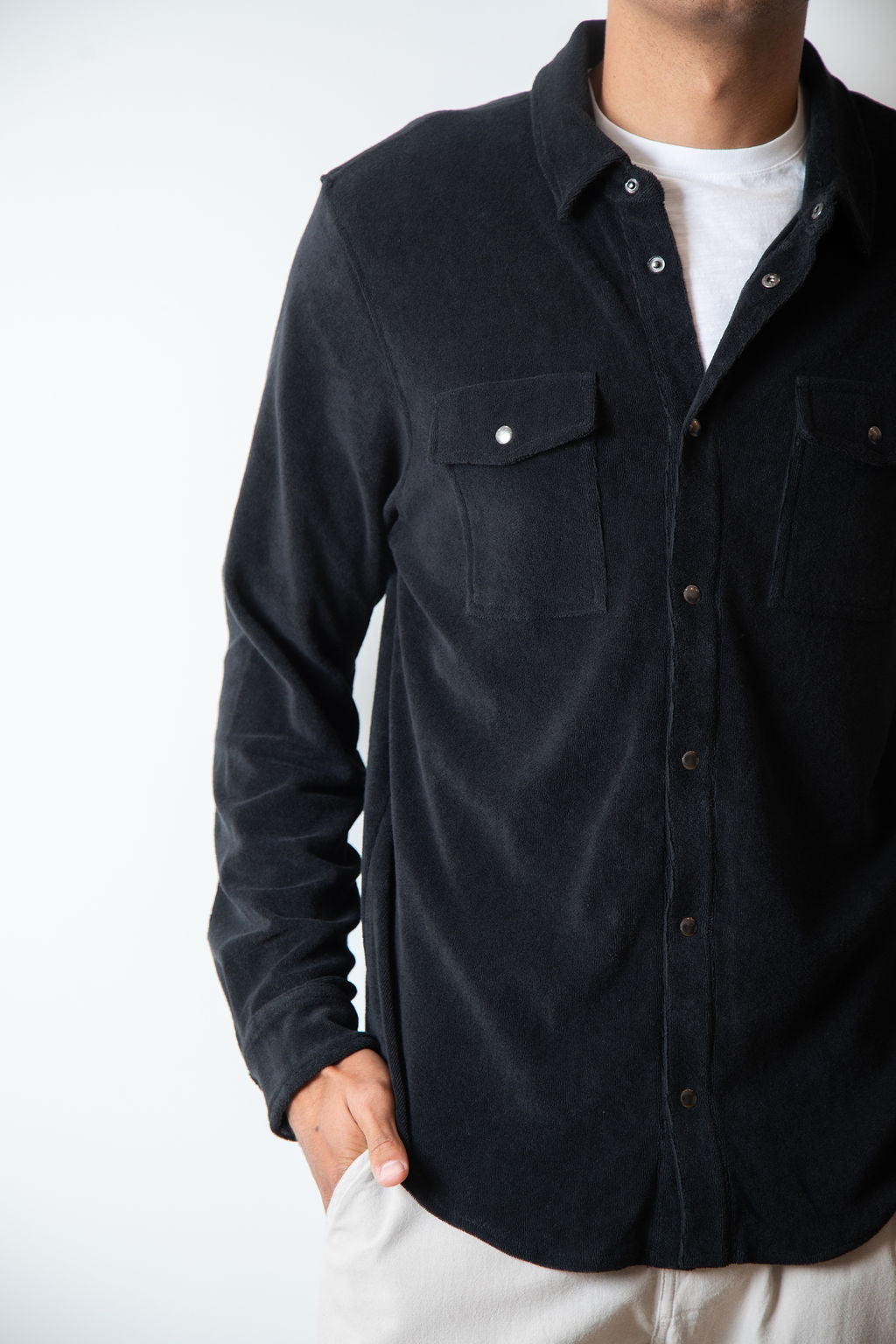 
                  
                    MARTIN OVERSHIRT | Black
                  
                