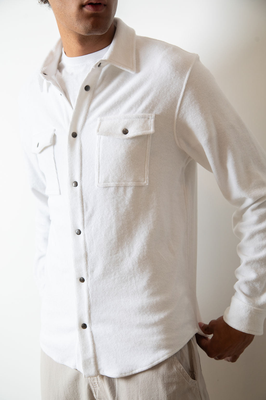 
                  
                    MARTIN OVERSHIRT | White
                  
                
