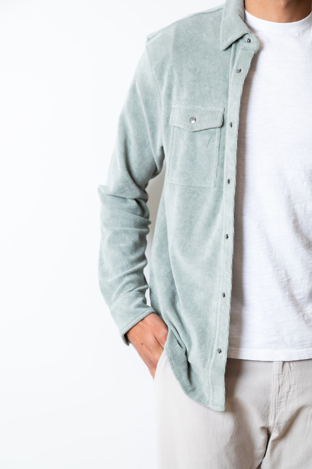 
                  
                    MARTIN OVERSHIRT | Sage
                  
                