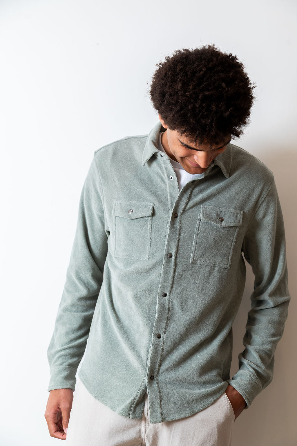 
                  
                    MARTIN OVERSHIRT | Sage
                  
                