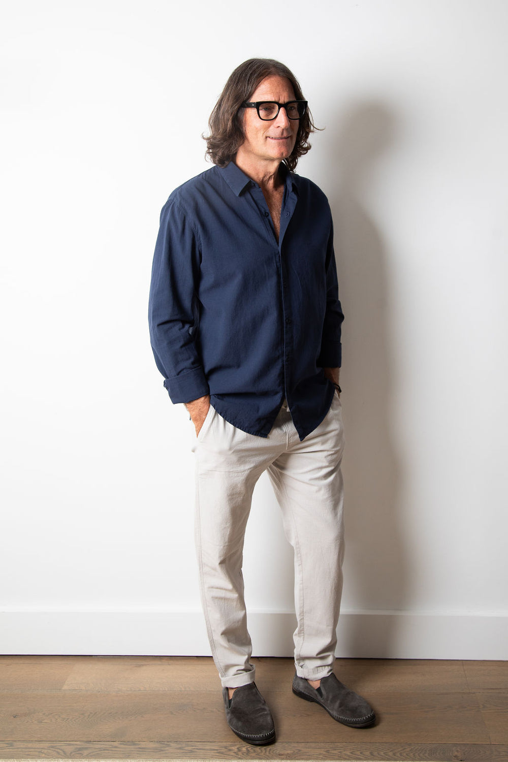 BILL BUTTON DOWN | Dark Indigo