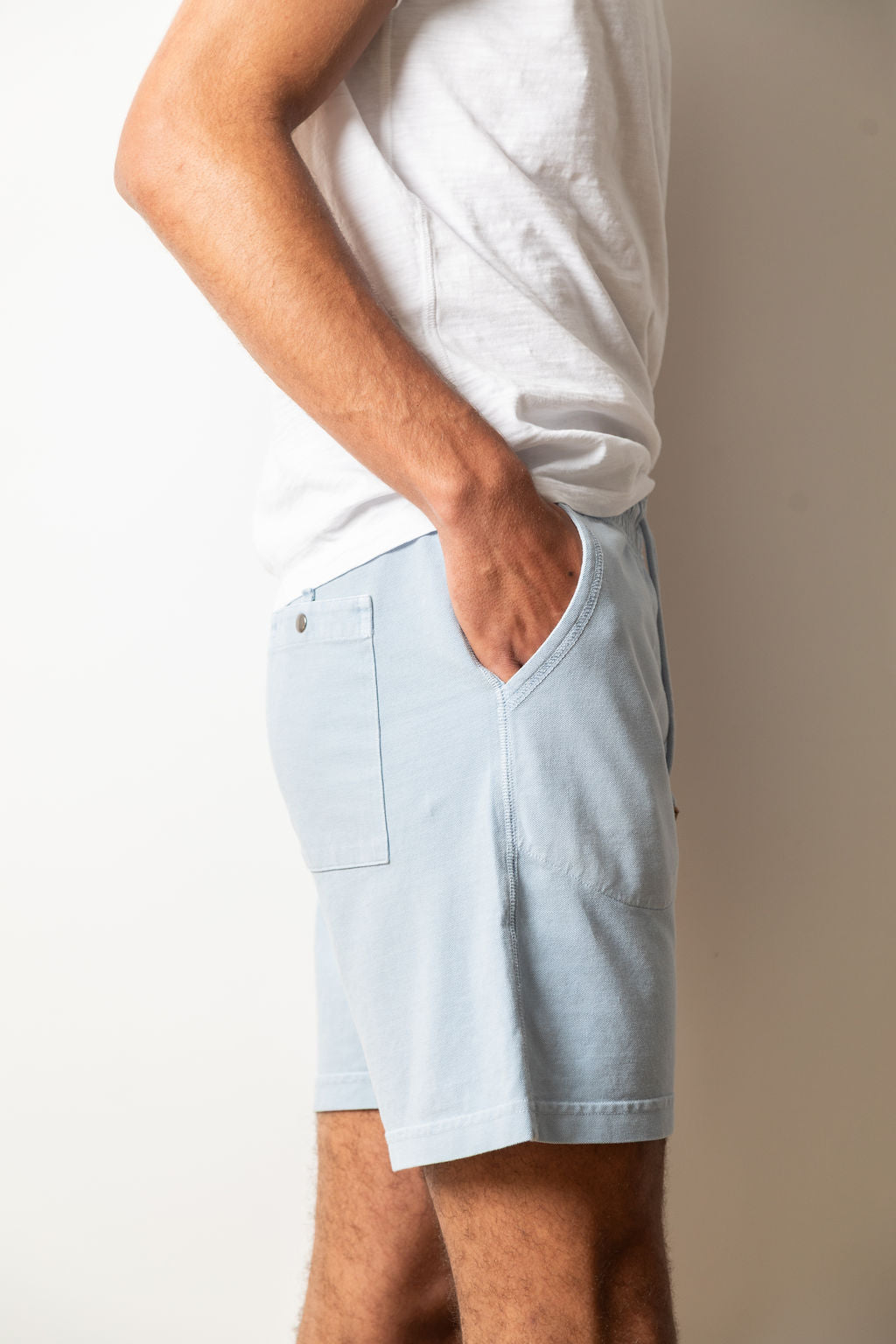 
                  
                    WASHY PIQUE SHORTS | Sky
                  
                