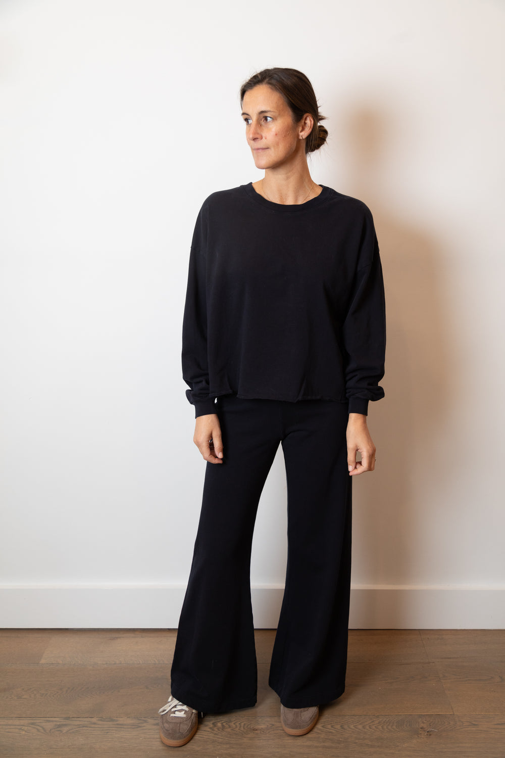 Moni Wide Leg Pant | Dark Navy