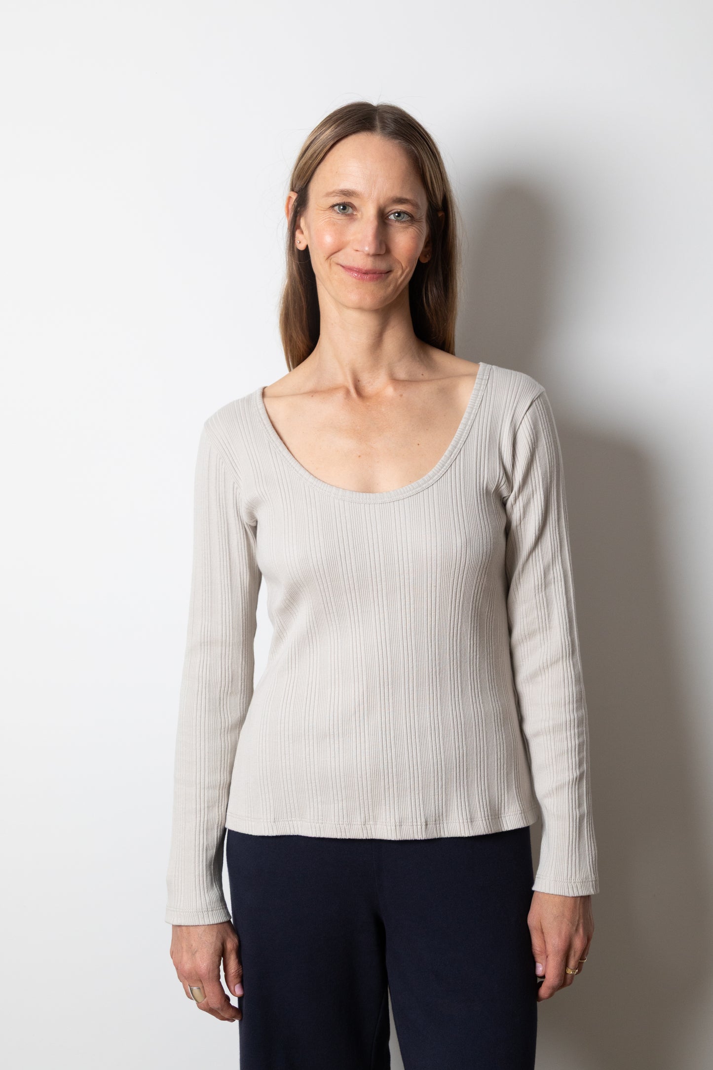
                  
                    Janice LS Scoop Neck | Sand
                  
                