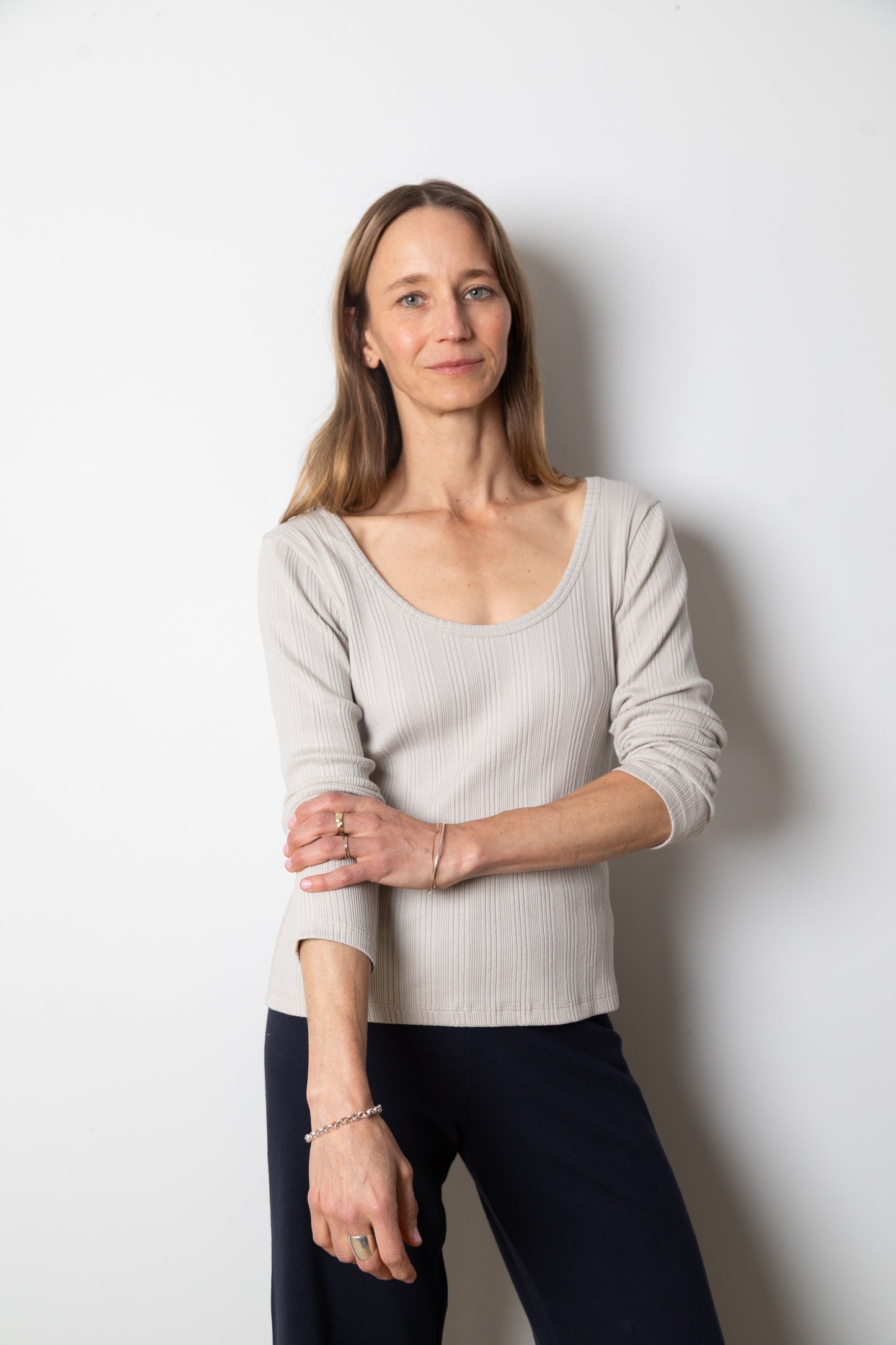 
                  
                    Janice LS Scoop Neck | Sand
                  
                