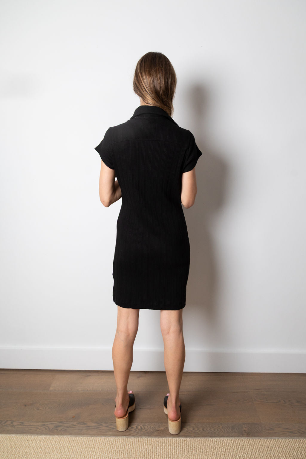 
                  
                    Nancy Shirt Dress | Black
                  
                