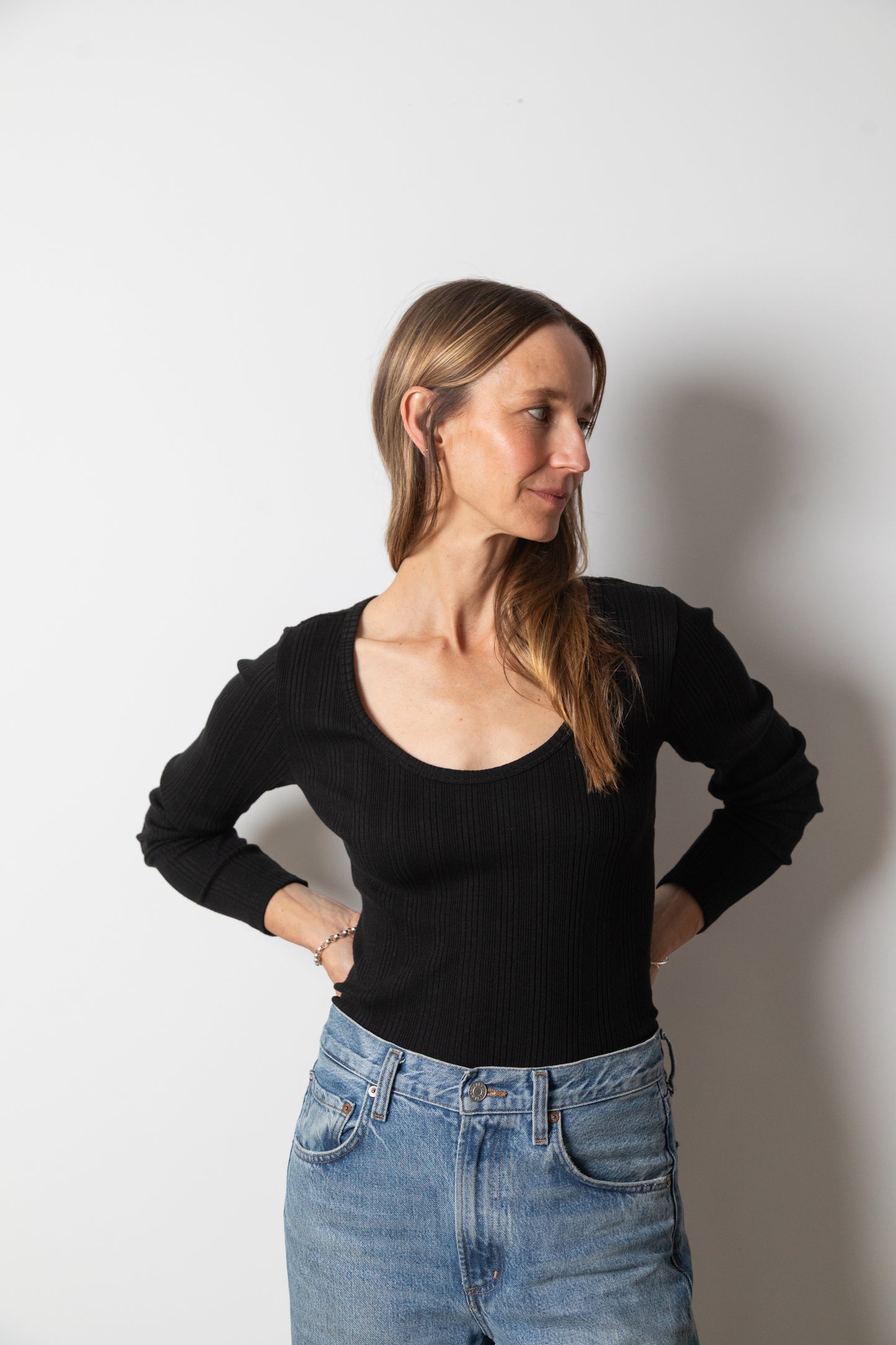 
                  
                    Janice LS Scoop Neck | Black
                  
                