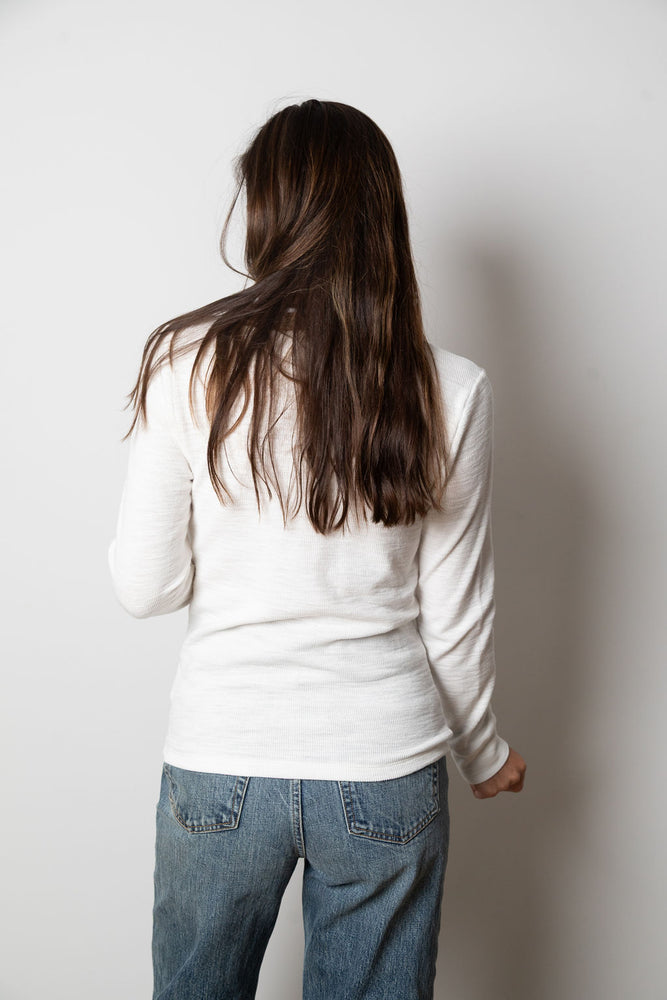 
                  
                    Ada Waffle Henley | White
                  
                