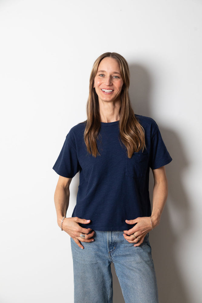 
                  
                    Gianpaola Pocket Tee | Navy
                  
                