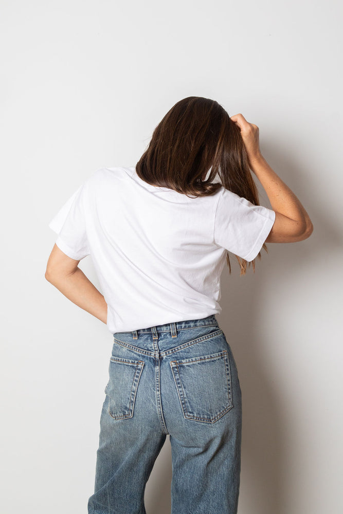 
                  
                    Brittany V Neck | White
                  
                