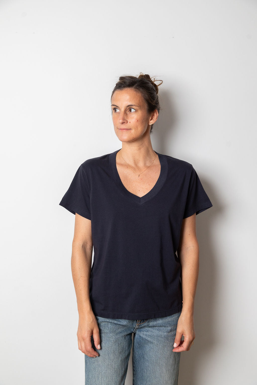 
                  
                    Brittany V Neck | Navy
                  
                