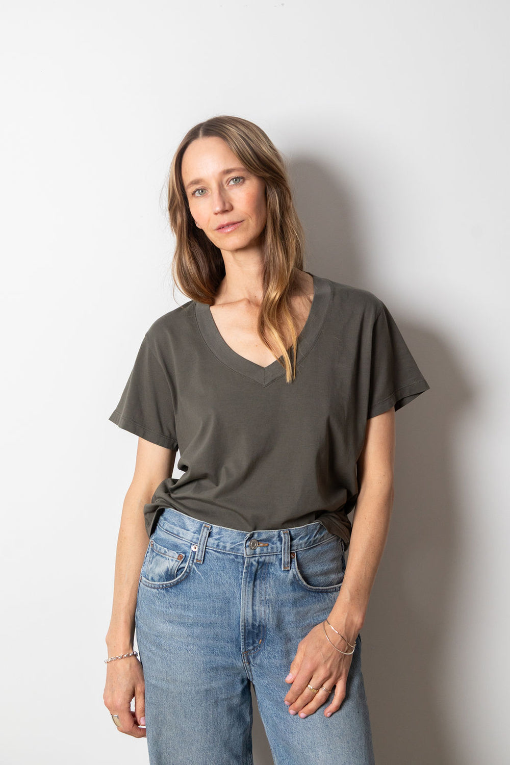 Brittany V Neck | Kelp