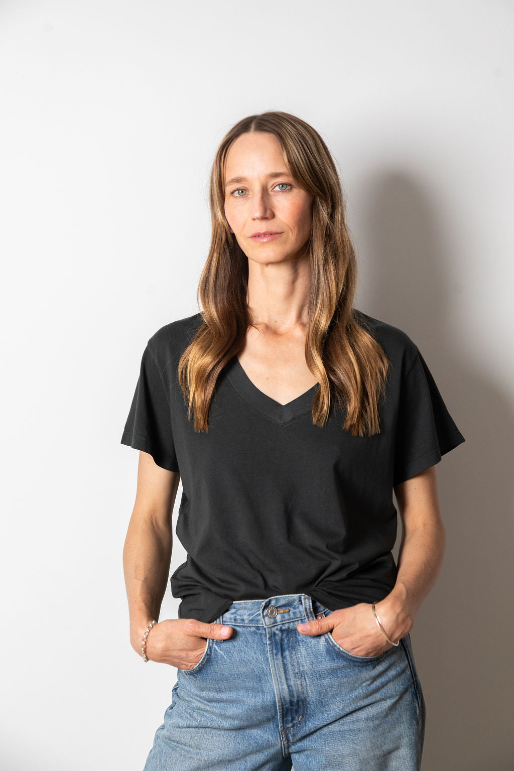 
                  
                    Brittany V Neck | Anthracite
                  
                