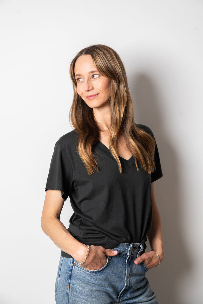 
                  
                    Brittany V Neck | Anthracite
                  
                