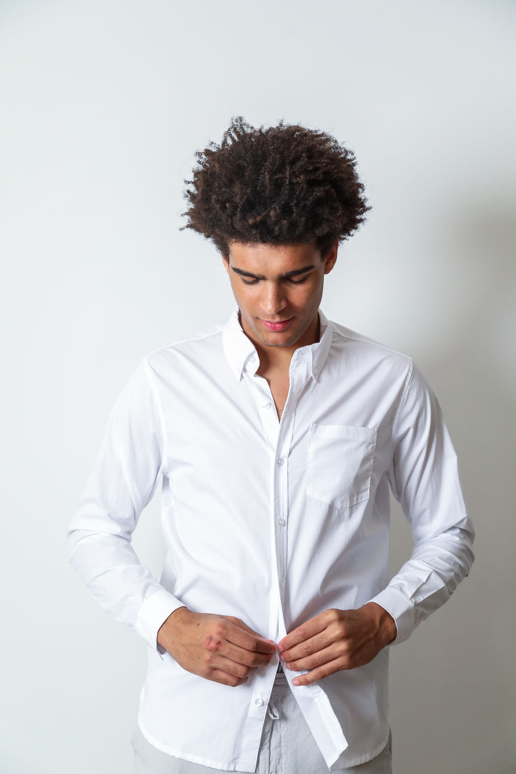 
                  
                    Silas Button Down Shirt | White
                  
                