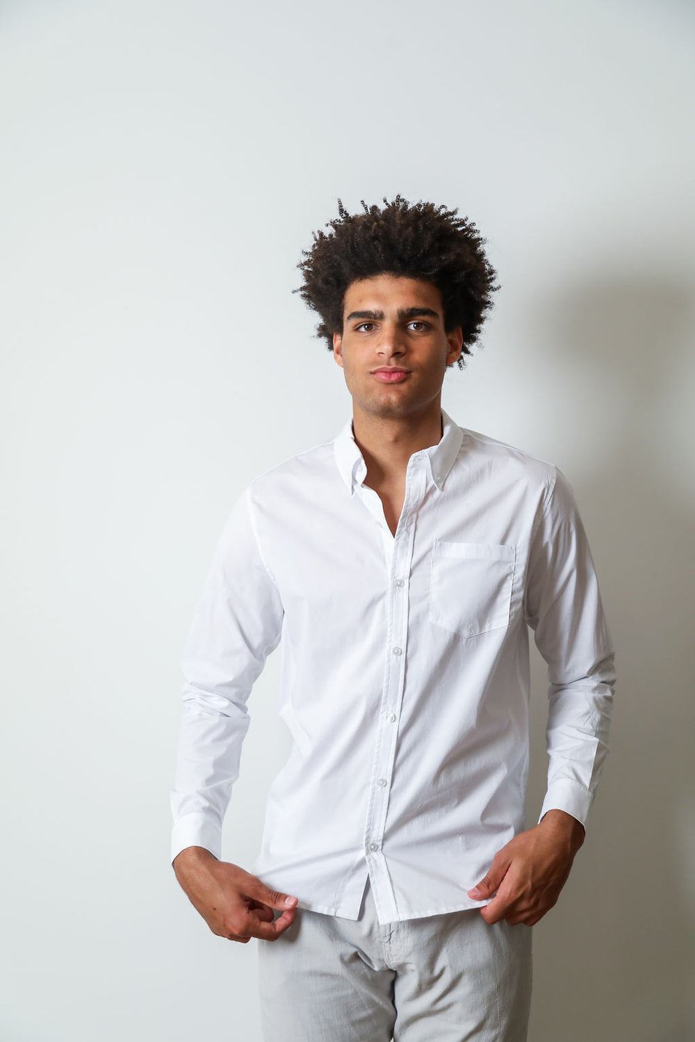 Silas Button Down Shirt | White