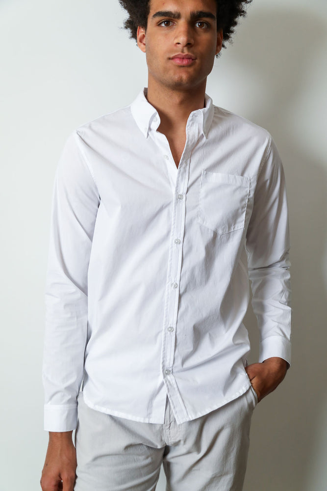 
                  
                    Silas Button Down Shirt | White
                  
                