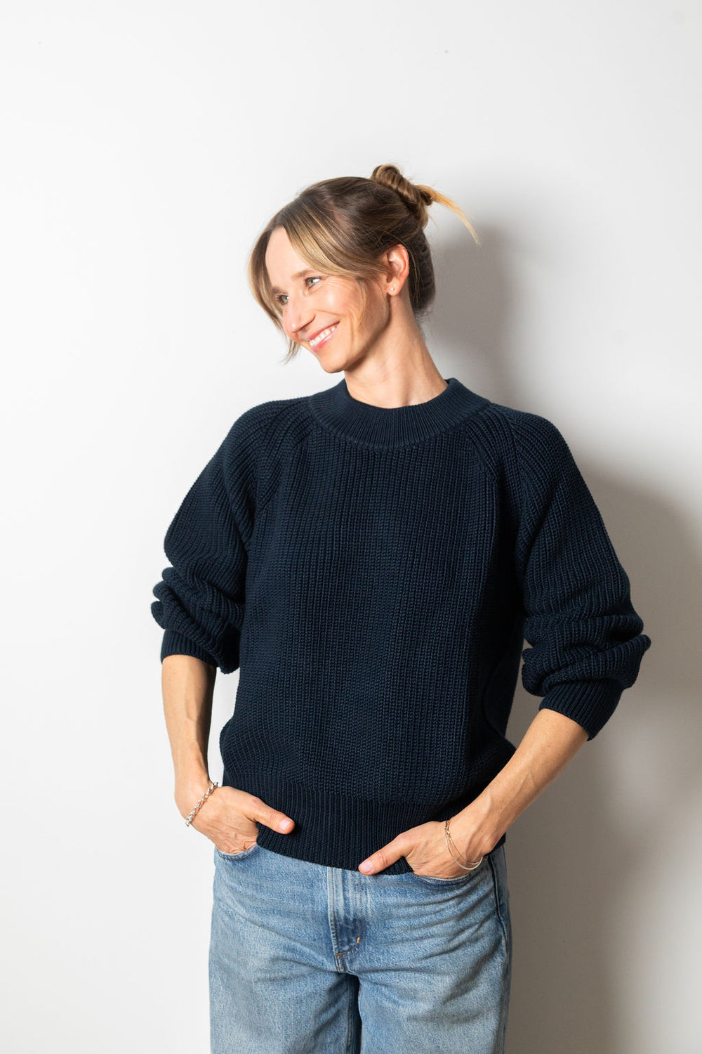 Millie Crew Neck | Navy