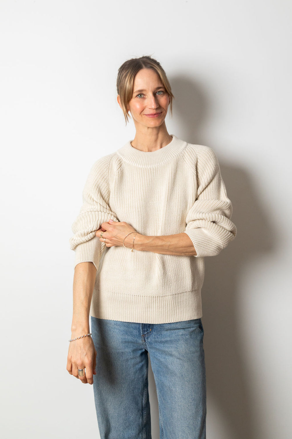 Millie Crew Neck | Ecru