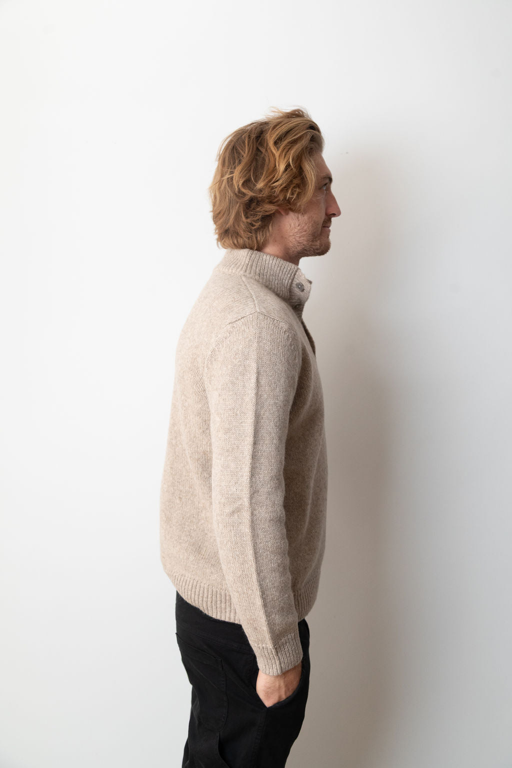 
                  
                    JAMES QUARTER BUTTON | Oatmeal Alpaca
                  
                