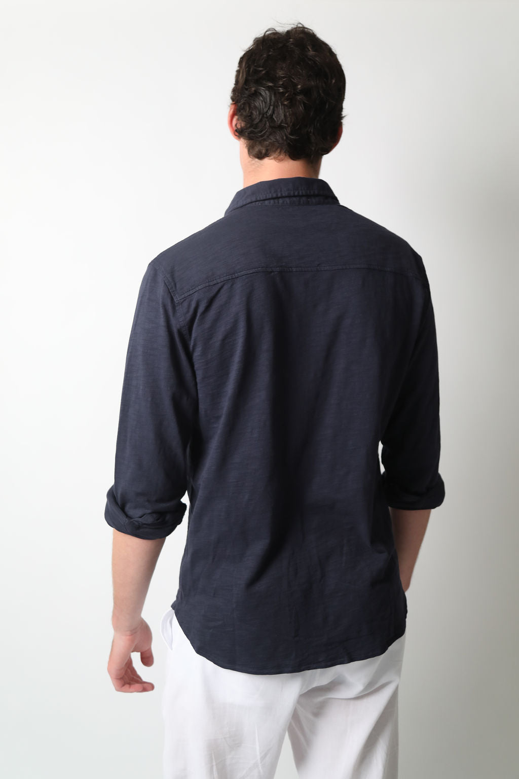 
                  
                    MIKE BUTTON UP | Navy
                  
                