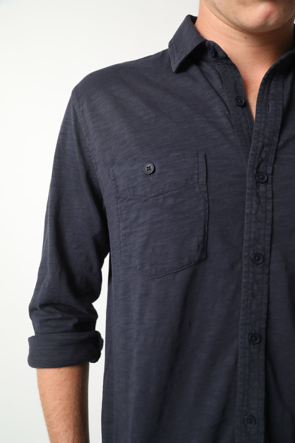 
                  
                    MIKE BUTTON UP | Navy
                  
                