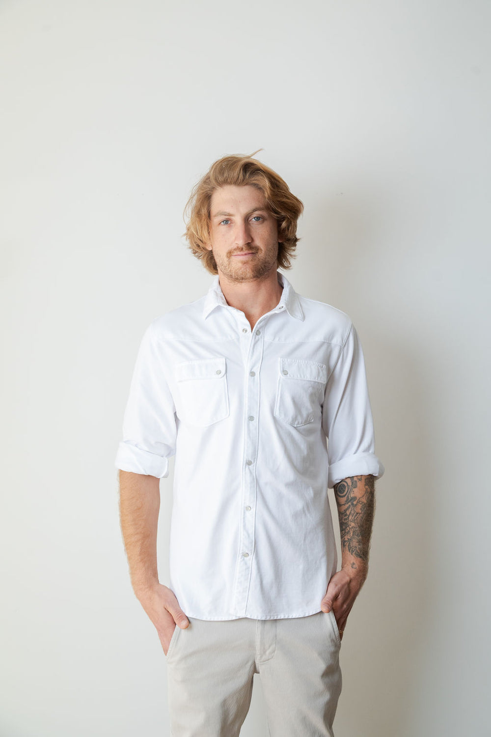 GABRIEL WESTERN SHIRT | White