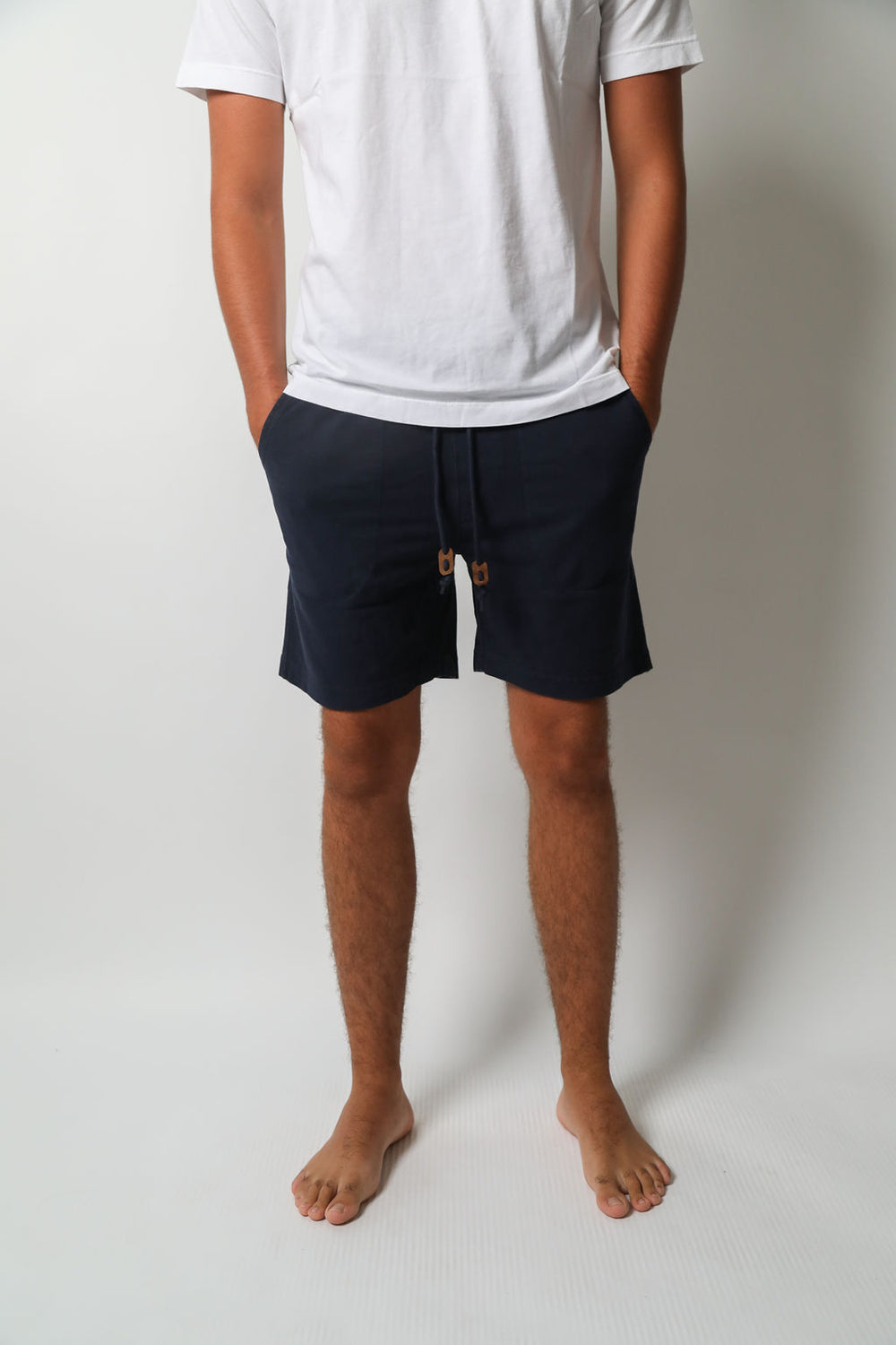 WASHY PIQUE SHORTS | Navy