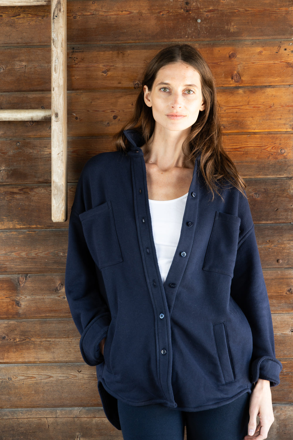 Willa Work Shirt | Navy