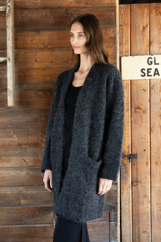 
                  
                    Ruby Long Cardigan | Charcoal
                  
                