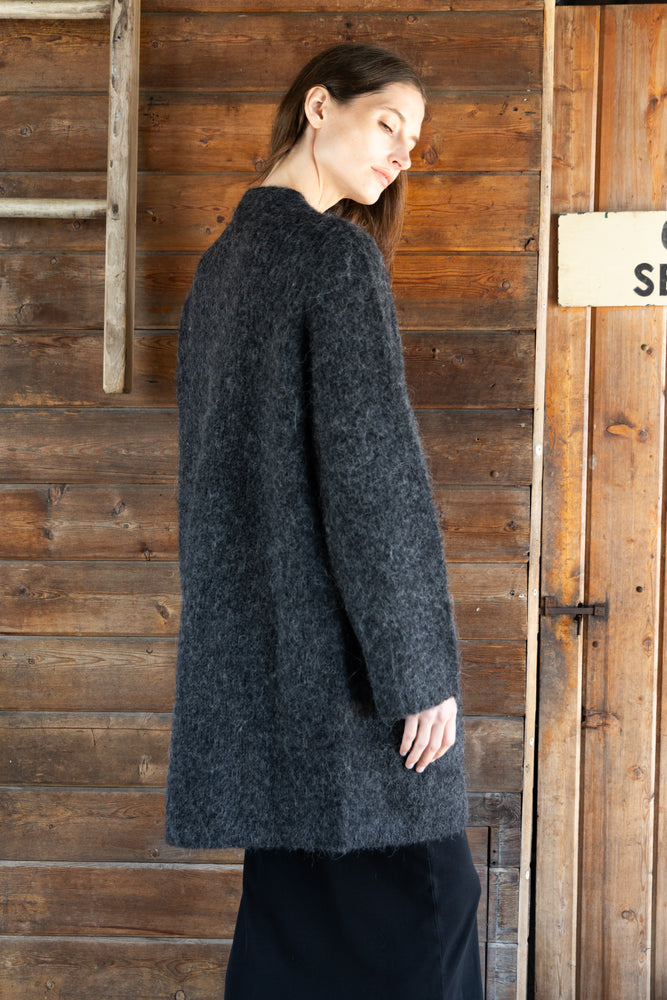 
                  
                    Ruby Long Cardigan | Charcoal
                  
                