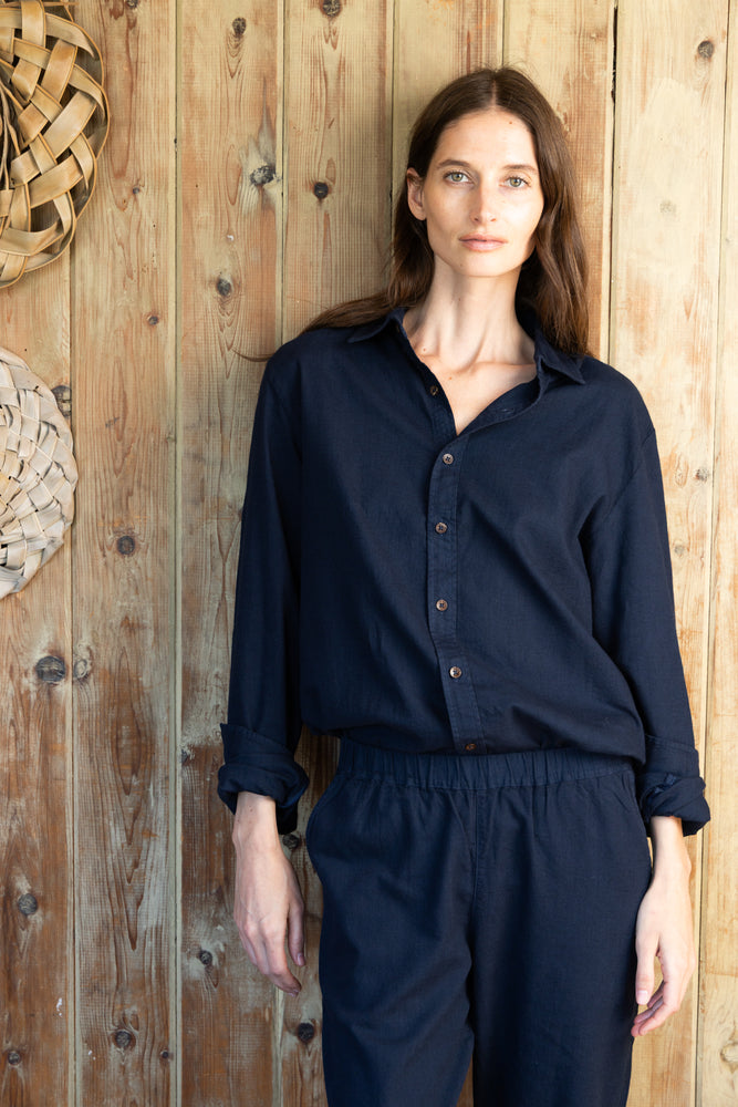 
                  
                    MORGAN BUTTON UP | Navy
                  
                