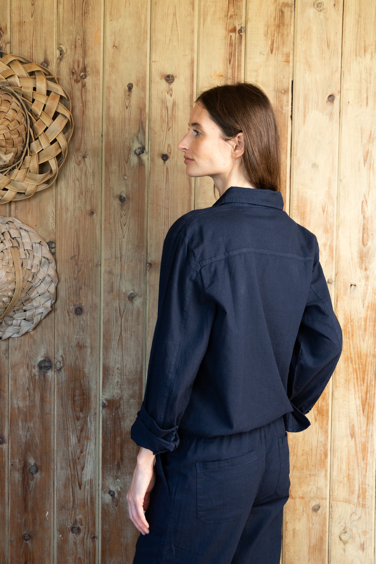 
                  
                    MORGAN BUTTON UP | Navy
                  
                