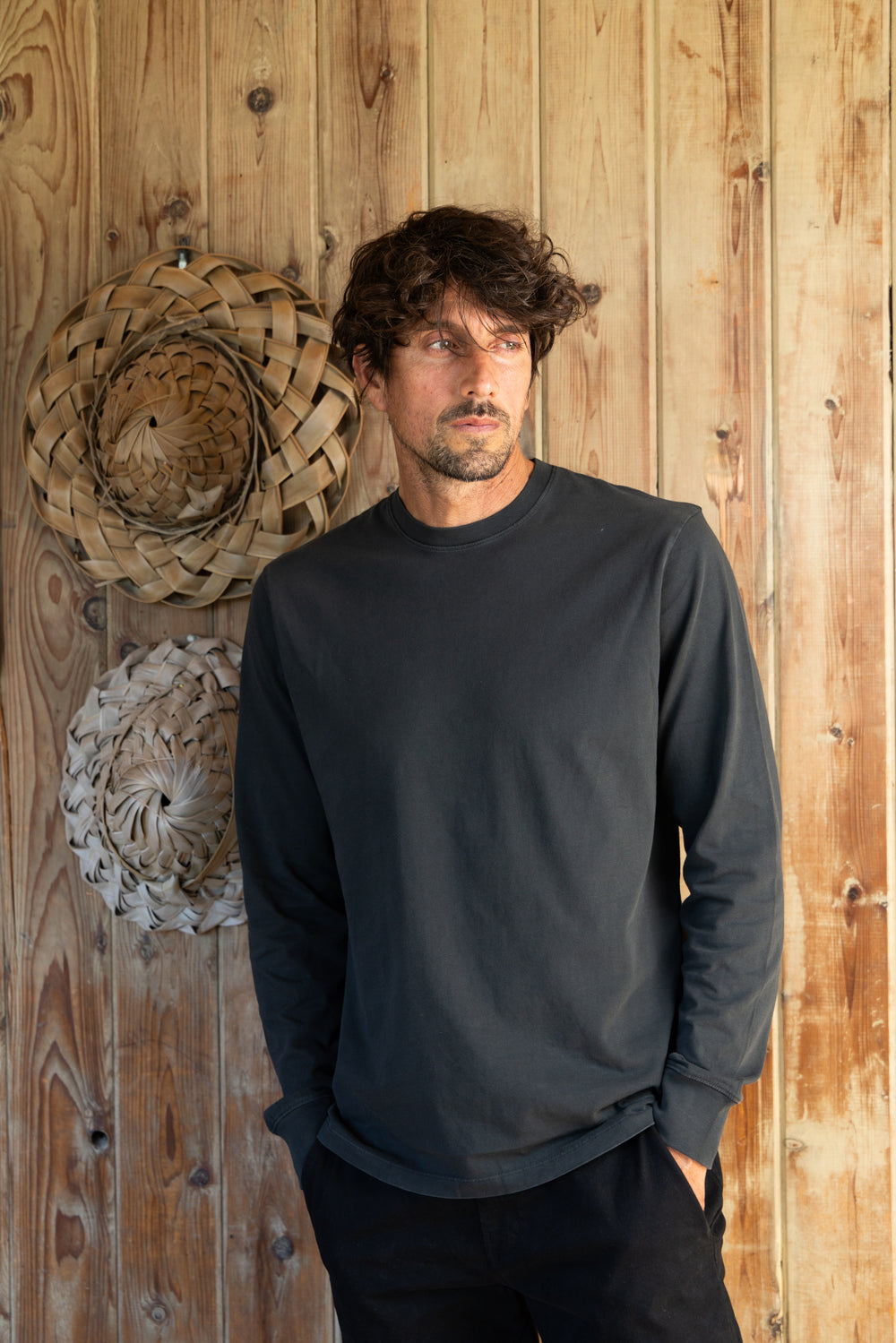 Tin Long Sleeve Tee I Anthracite