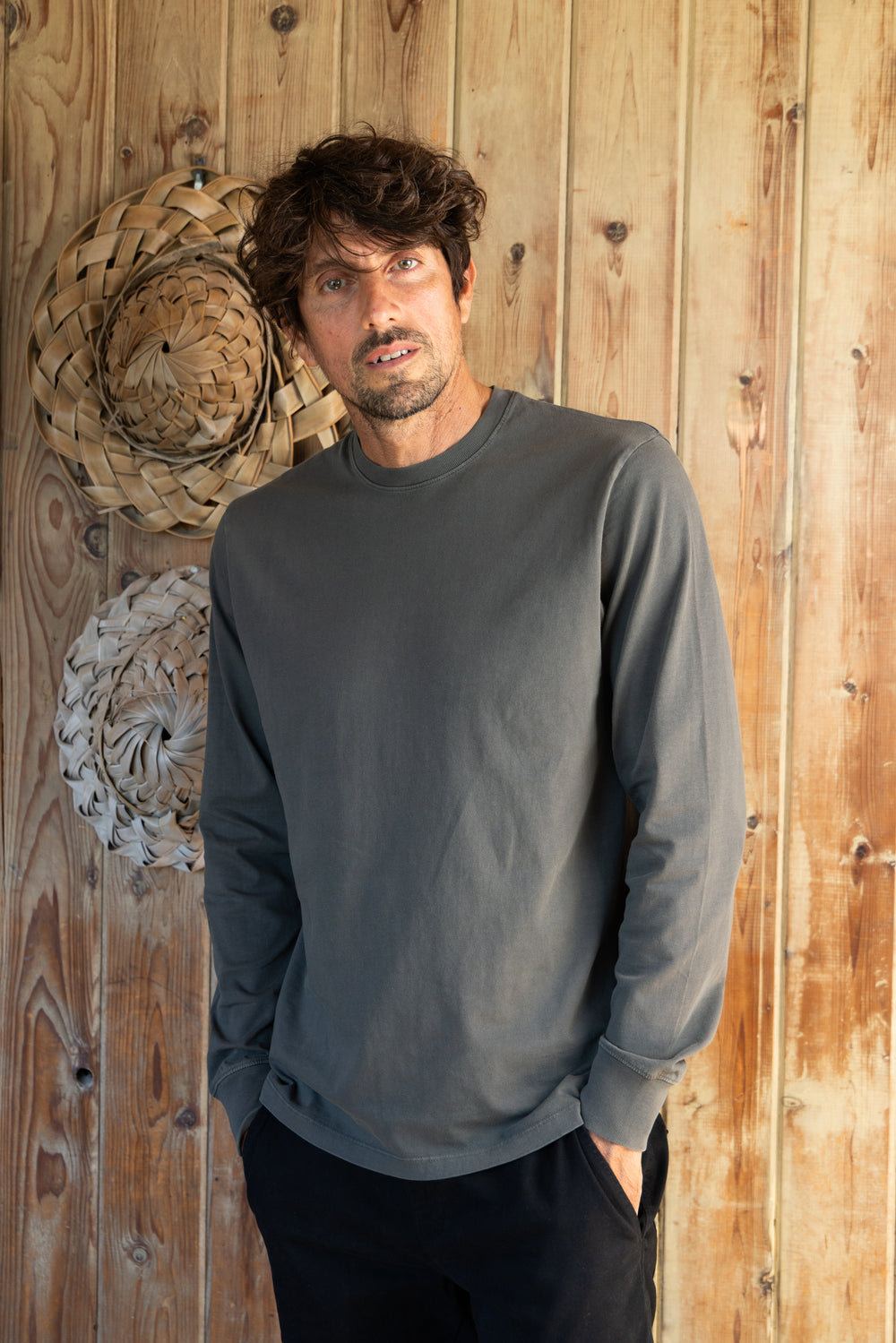 Tin Long Sleeve Tee I Kelp