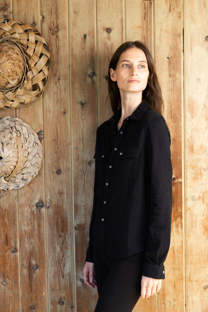 
                  
                    Gabby Western Shirt | Black
                  
                