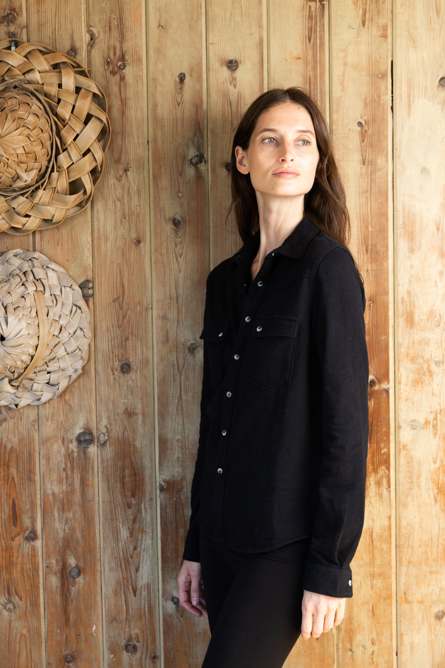 
                  
                    Gabby Western Shirt | Black
                  
                