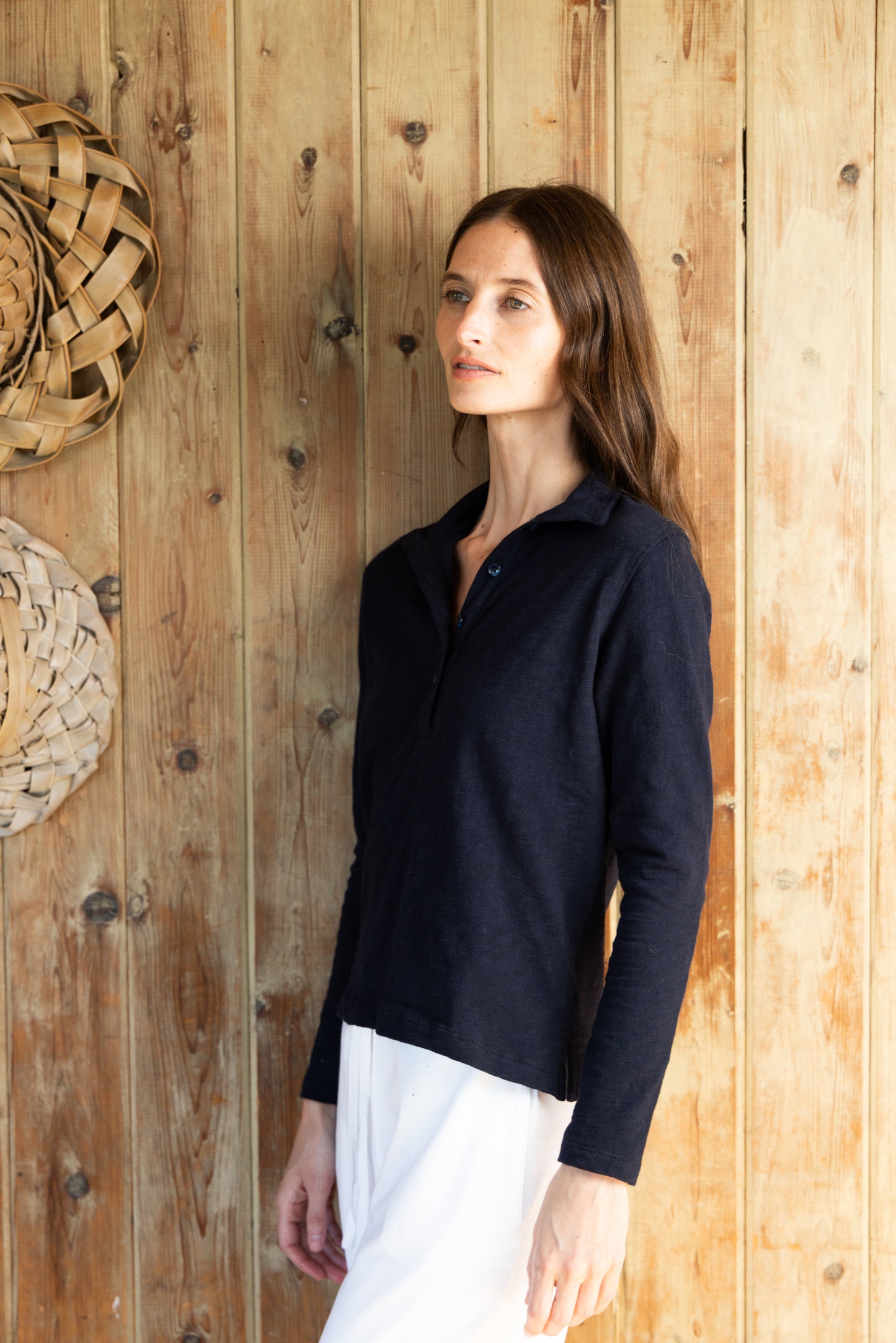 
                  
                    Jamie Quarter Button | Navy
                  
                