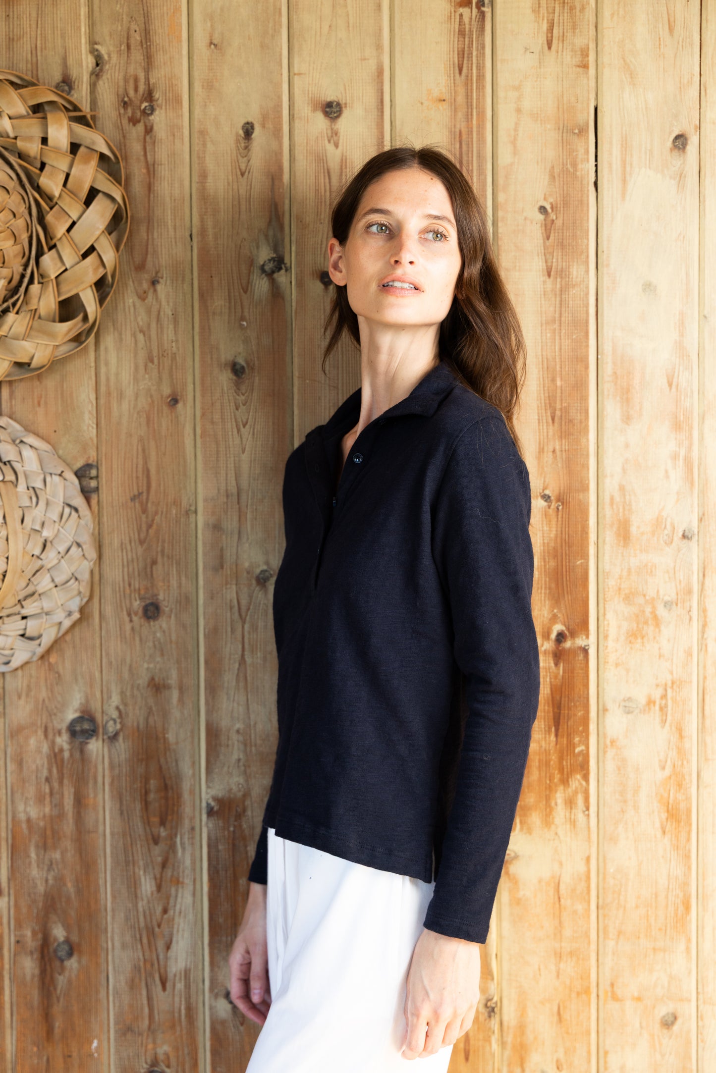 
                  
                    Jamie Quarter Button | Navy
                  
                
